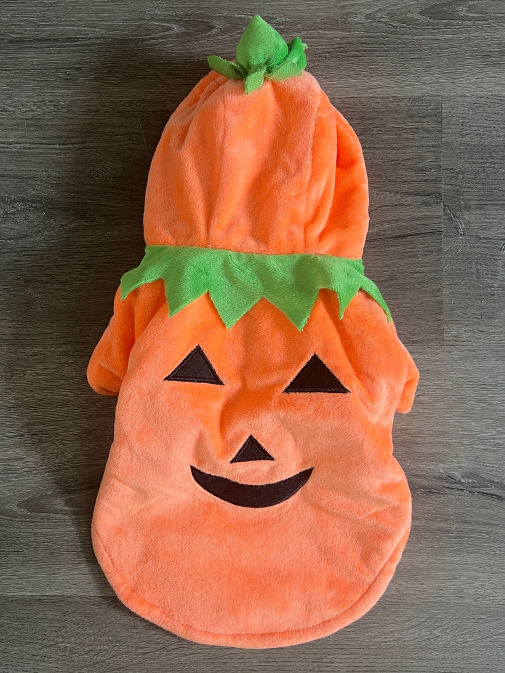 NWOT Small Pet Pumpkin Hoodie Halloween Costume Jacket Size M